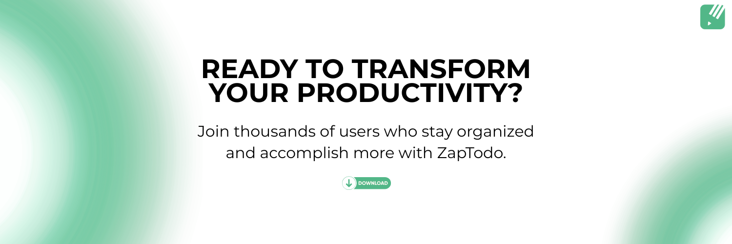 ZapTodo – Productivity App